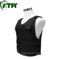 Black Concealable Kevlar Bulletproof vest Lightweight Comfortable Shirt NIJ IIIA for Personal Protection